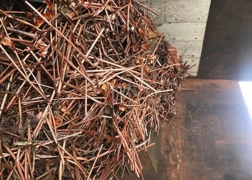 Recovered copper tubes and scrap